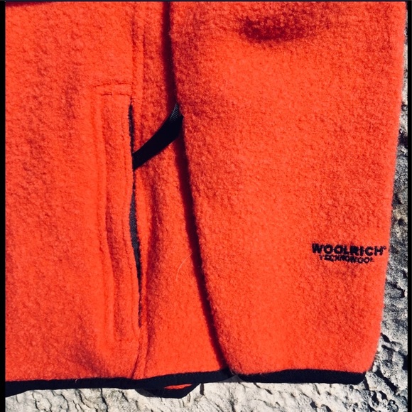 Jacket Woolrich Orange Cropped Zip Up - Picture 7 of 8